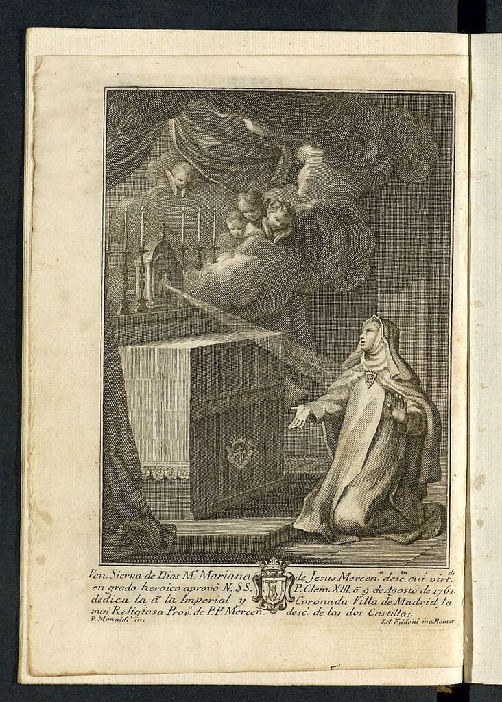 Miniatura de Retrato de la Beata Mariana de Jesús