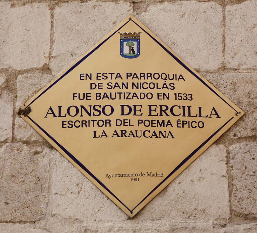 Miniatura de Alonso de Ercilla