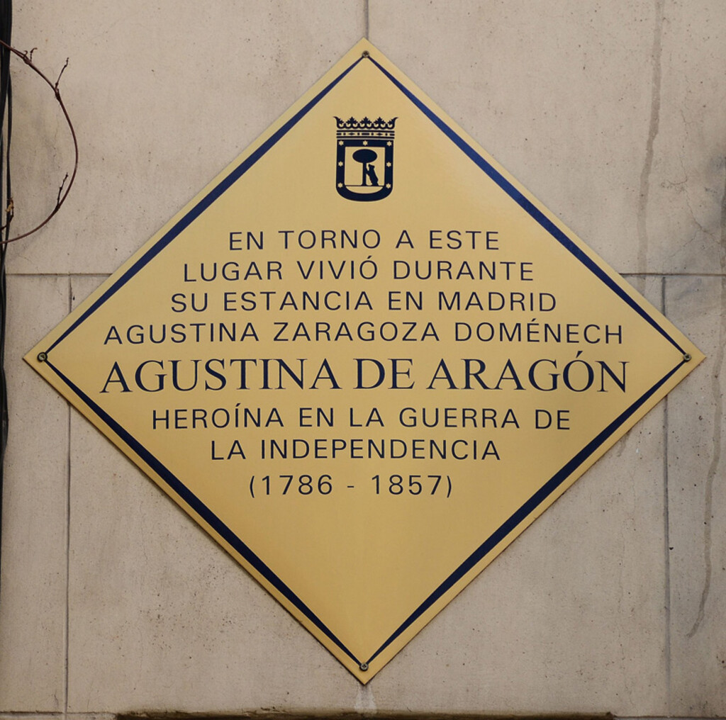 Miniatura de Agustina de Aragón