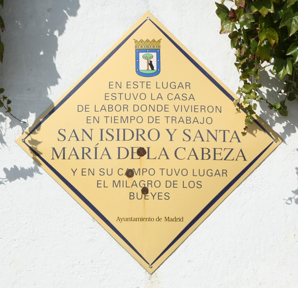 Miniatura de San Isidro y Sta. Mª Cabeza