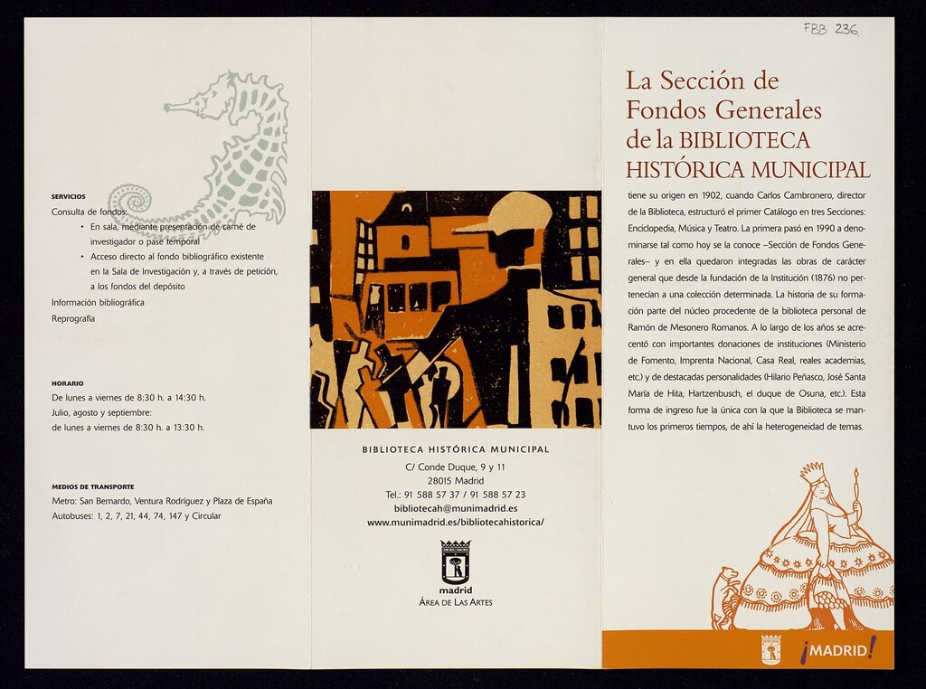 Miniatura de La Sección de Fondos Generales de la Bilioteca Histórica Municipal
