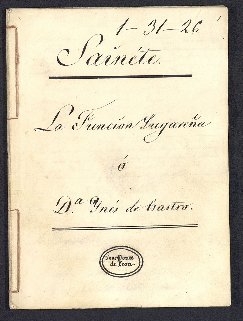 Miniatura de Saynete La Función lugareña
