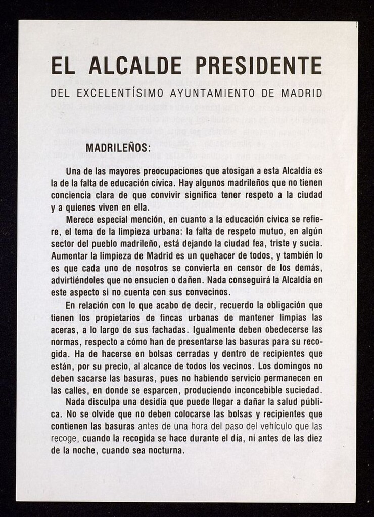 Miniatura de Bando sobre educación cívica
