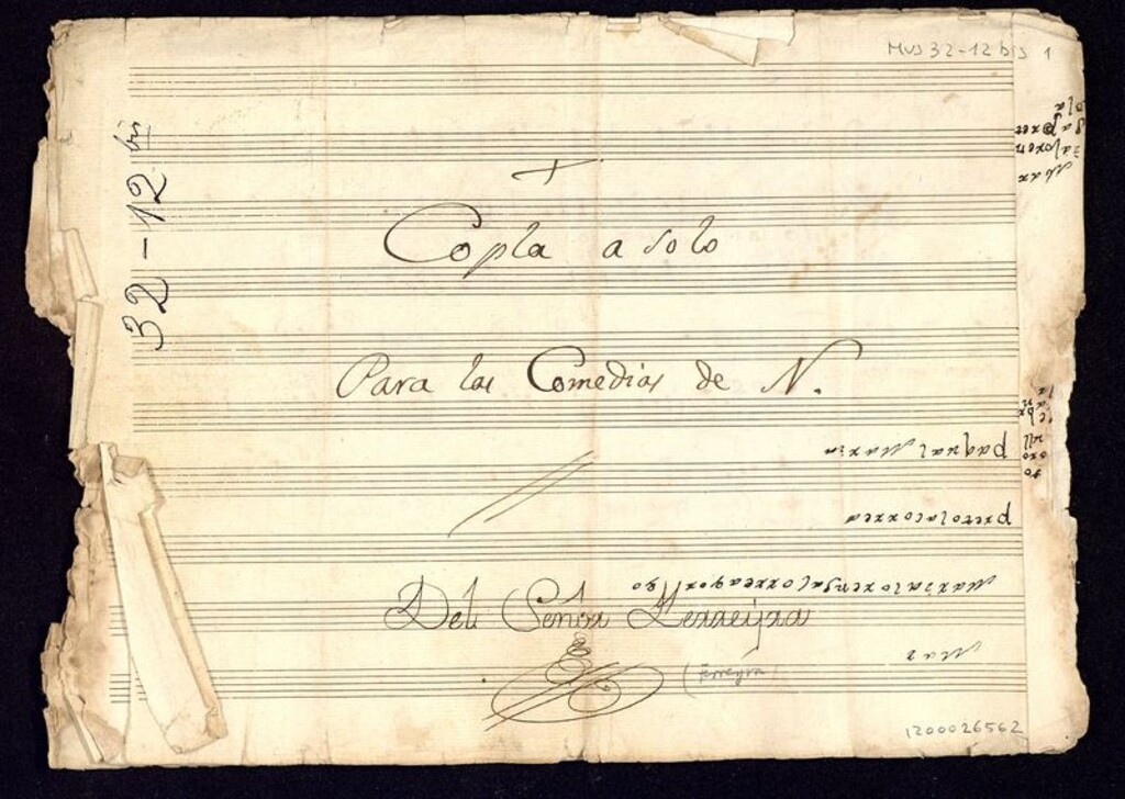 Miniatura de Copla a solo Sólo el silencio testigo ha de ser: Copla a solo para las comedias de N.