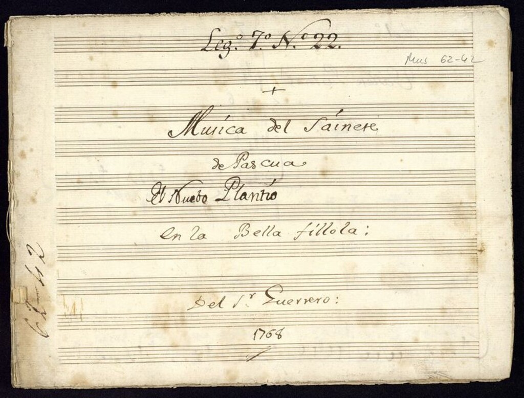 Miniatura de Música del sainete de Pascua El Nuevo Plantio en la Bella fillola