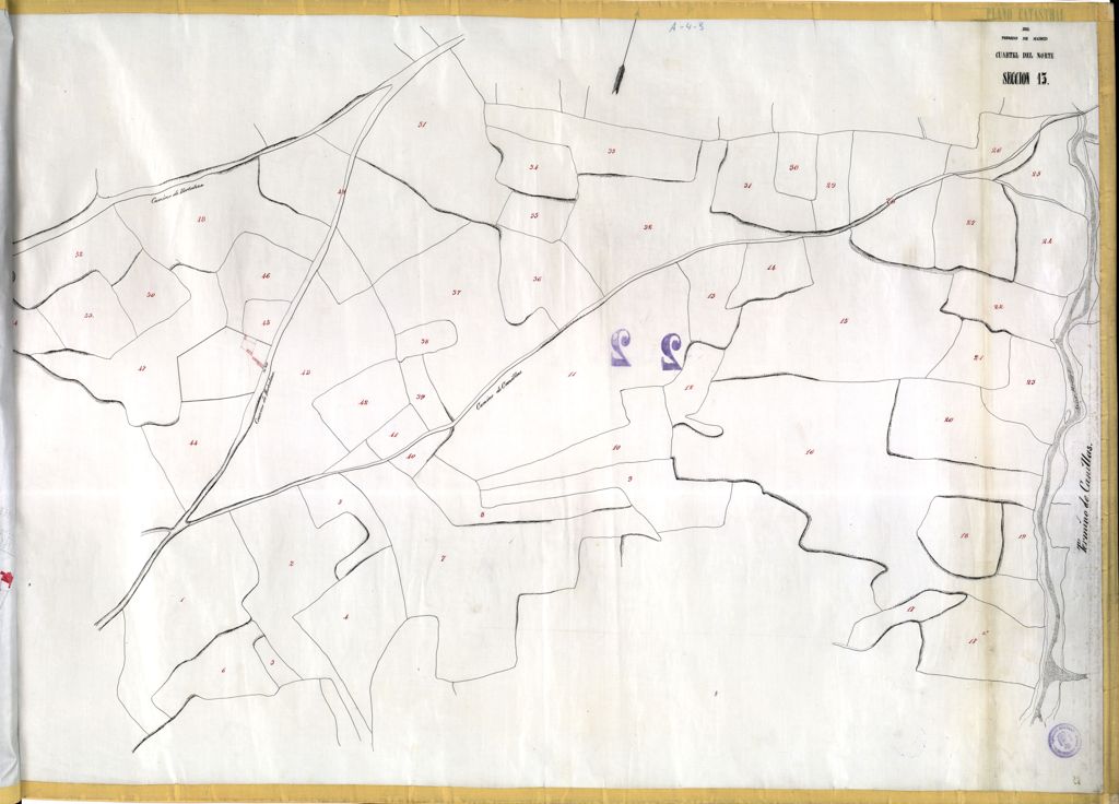 Miniatura de Plano catastral del término de Madrid. Cuartel del Norte. Sección 13