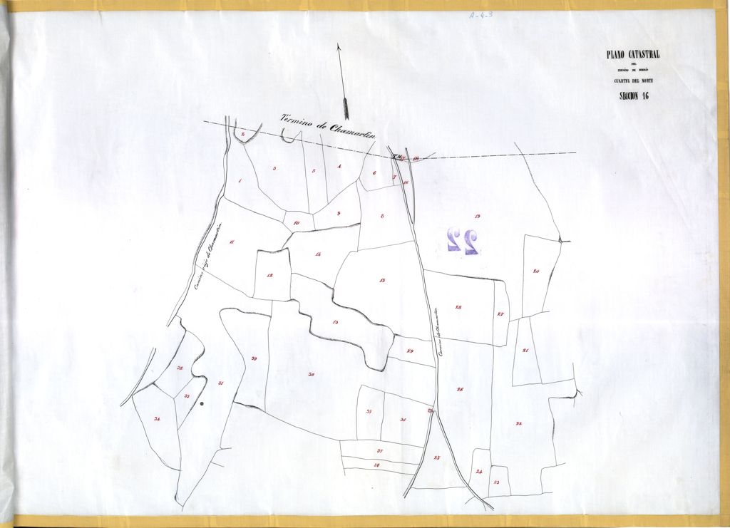 Miniatura de Plano catastral del término de Madrid. Cuartel del Norte. Sección 16