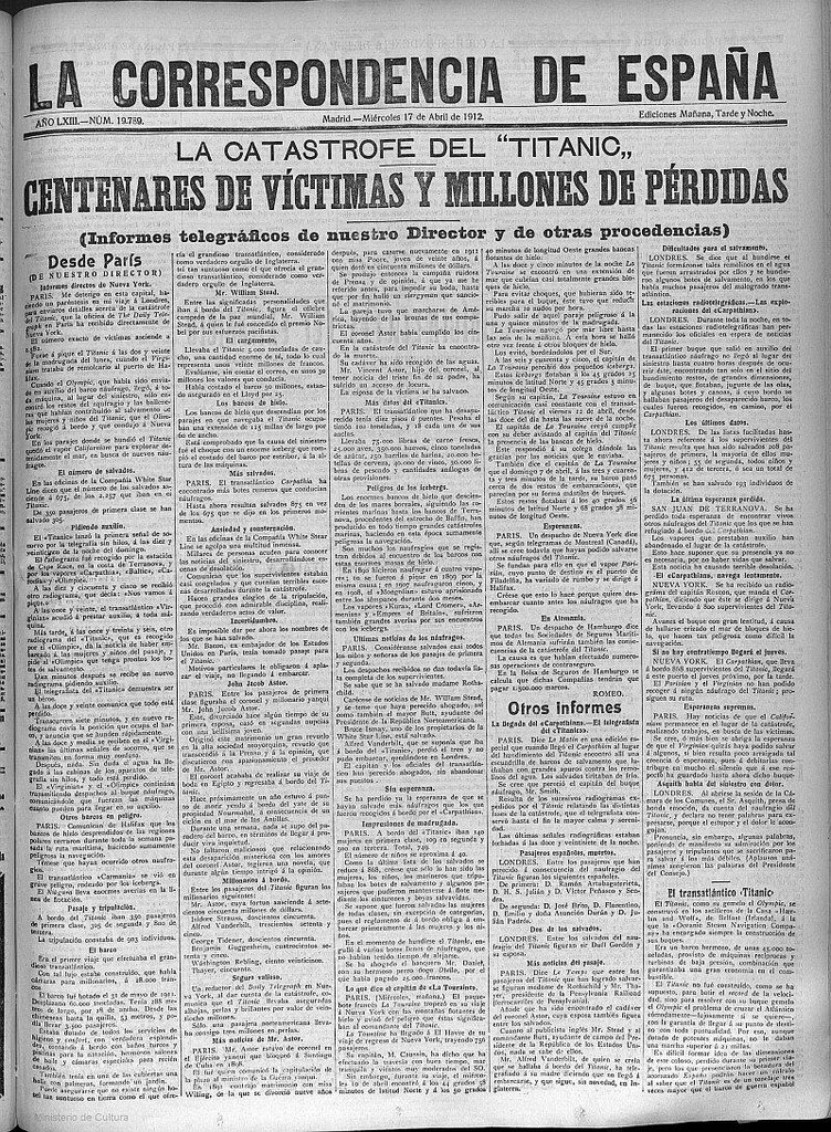 Miniatura de La catástrofe del Titanic: Centenares de víctimas y millones de pérdidas