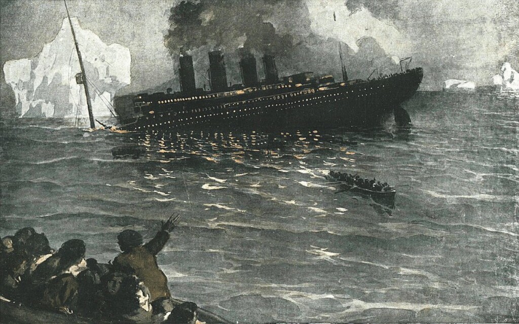 Miniatura de Momento de hundirse el trasatlántico Titanic