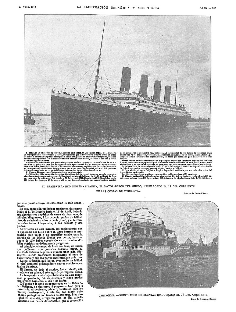 Miniatura de Crónica general: El Titanic
