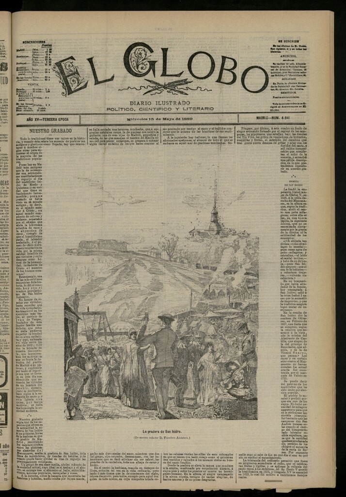 Miniatura de El Globo : diario ilustrado del 15 de mayo de 1889, nº 4941