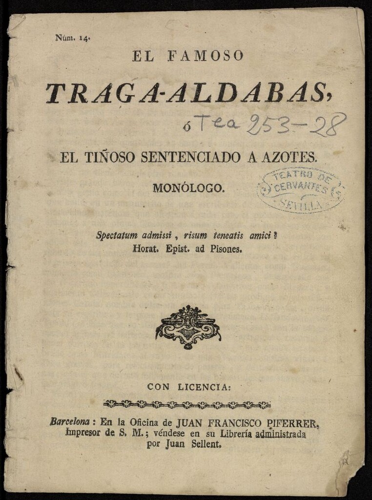 Miniatura de El famoso Traga-aldabas ó el tiñoso sentenciado a azotes