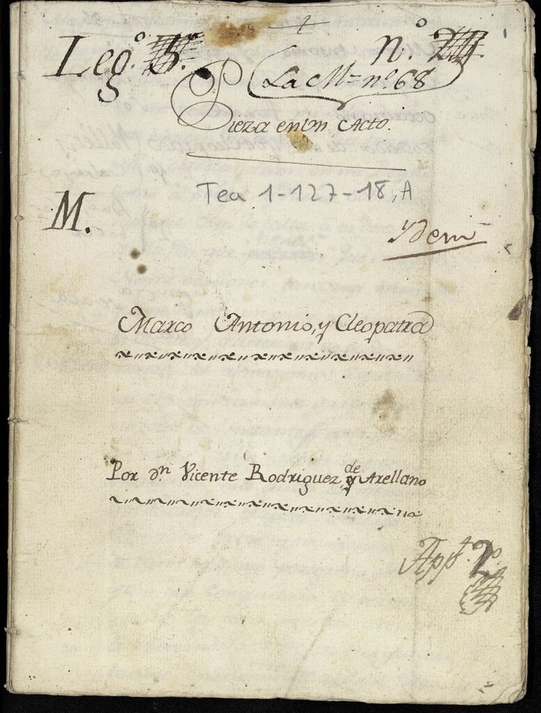 Miniatura de Marco Antonio y Cleopatra