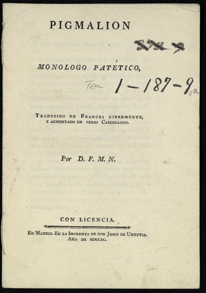 Miniatura de Pigmalion