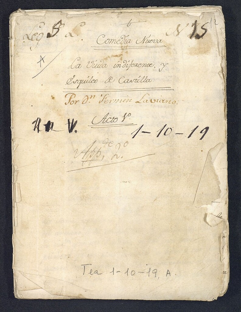 Miniatura de La viuda indiferente y el esquileo de Castilla