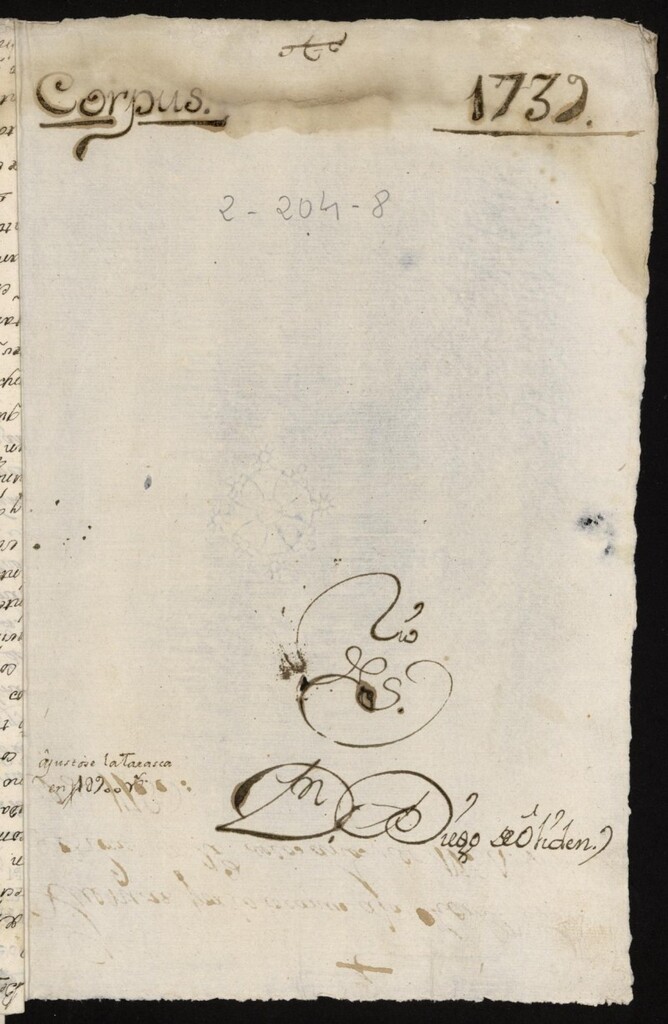 Miniatura de Cuentas de lo gastado en las fiestas del Corpus de 1739