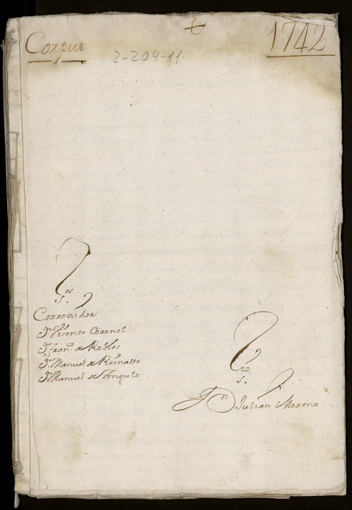 Miniatura de Fiestas del Corpus de 1742