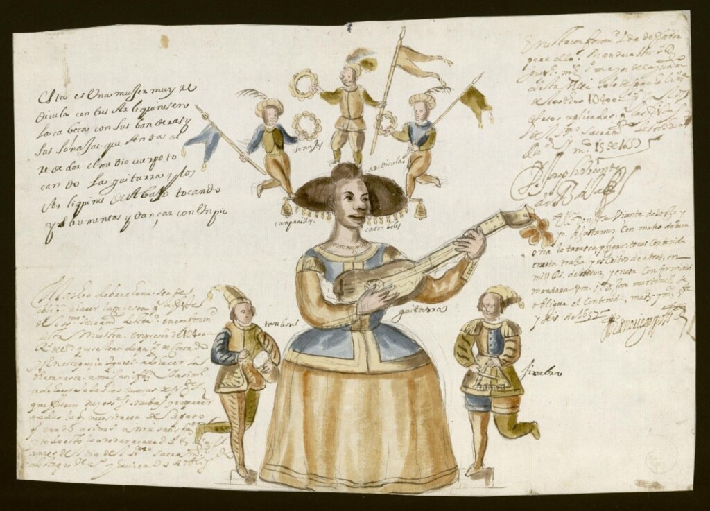 Miniatura de Diseño de una Tarasca para la procesión del Corpus de 1657
