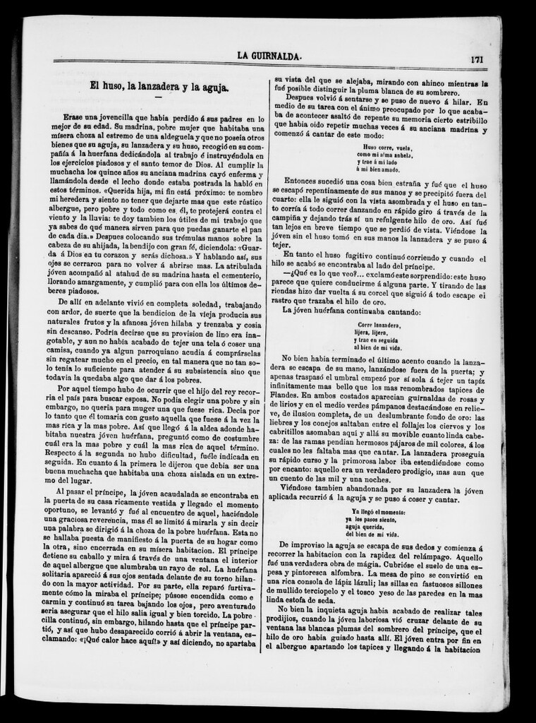 Miniatura de El huso, la lanzadera y la aguja