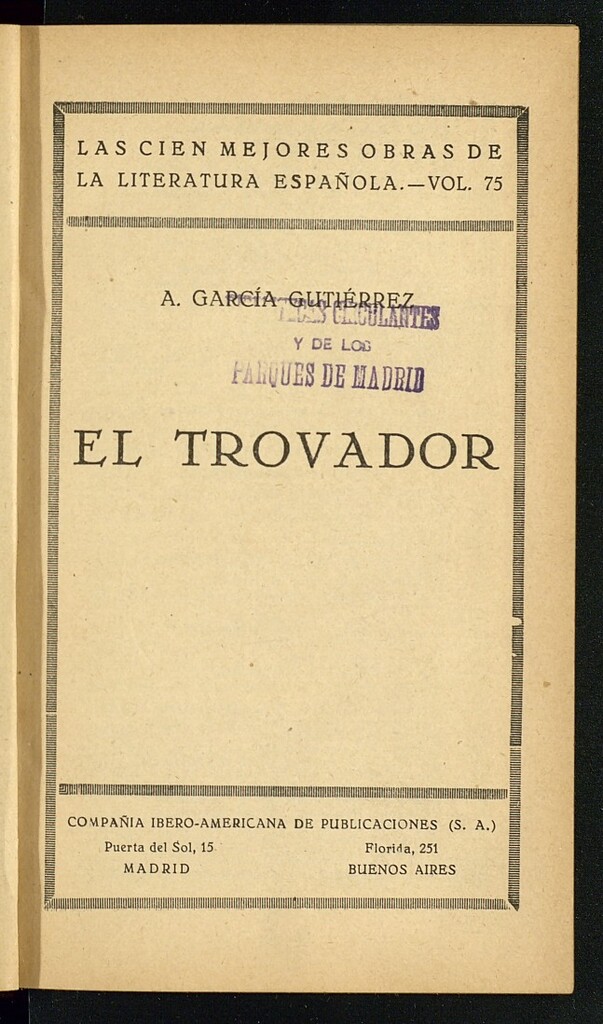 Miniatura de El trovador
