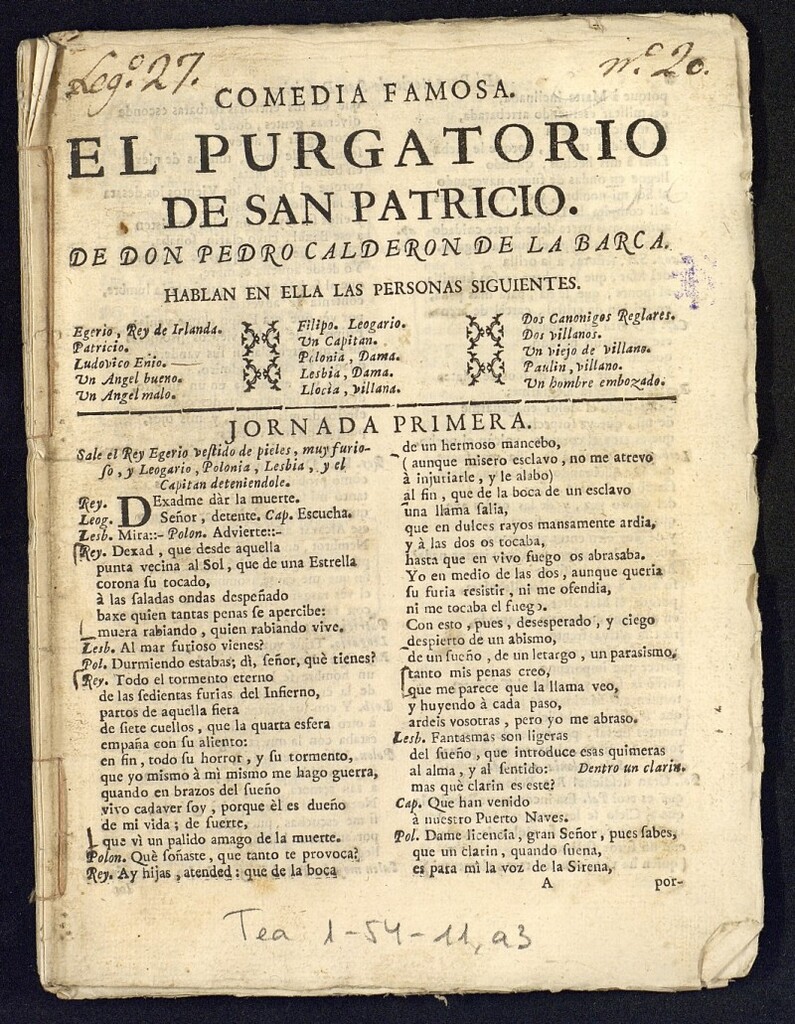 Miniatura de El purgatorio de San Patricio