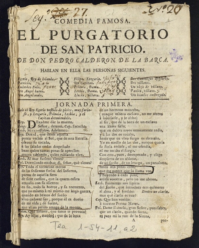 Miniatura de El purgatorio de San Patricio