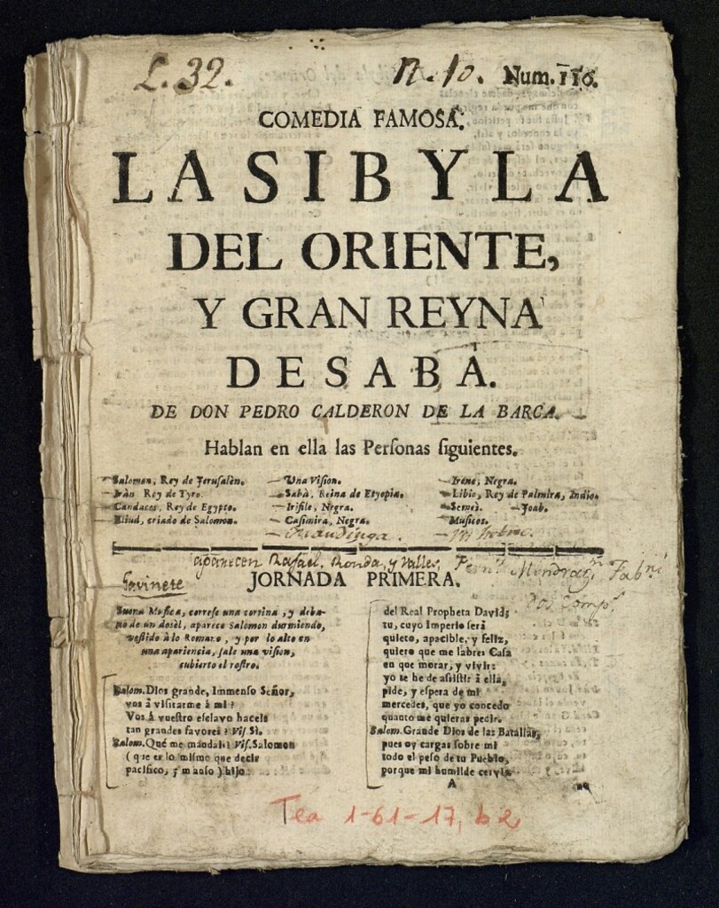 Miniatura de La sibila de Oriente y gran reina de Saba