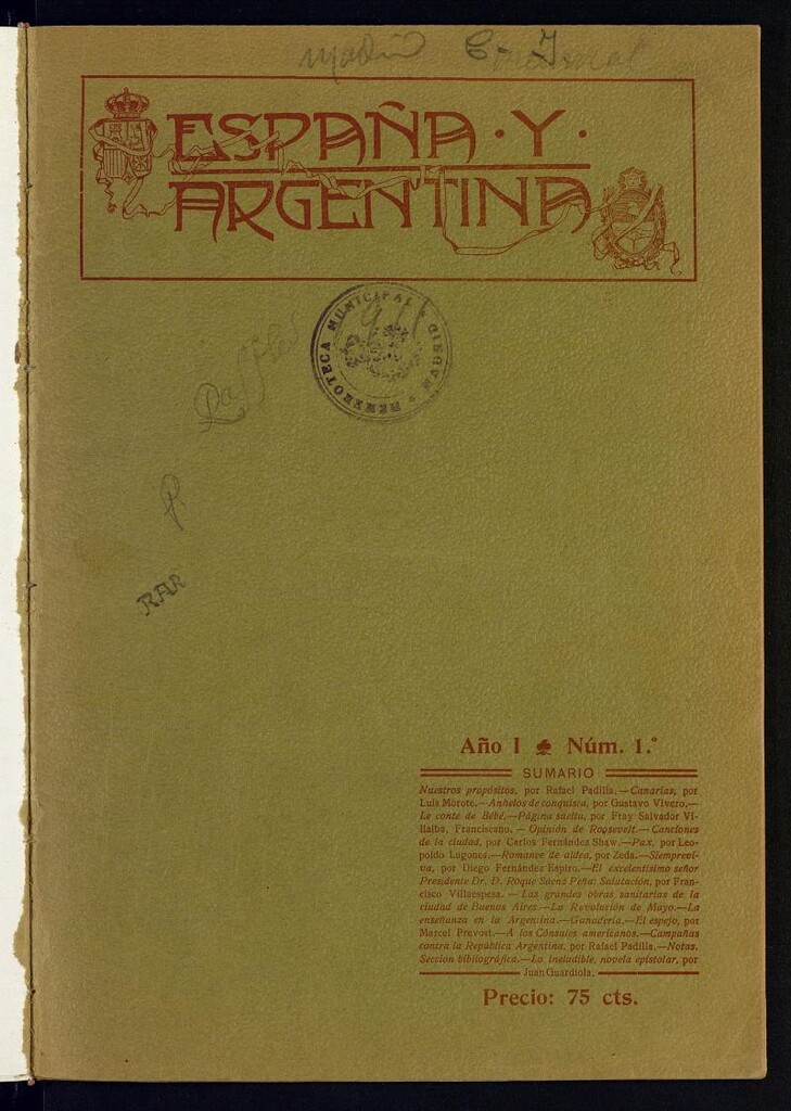 Miniatura de España y Argentina