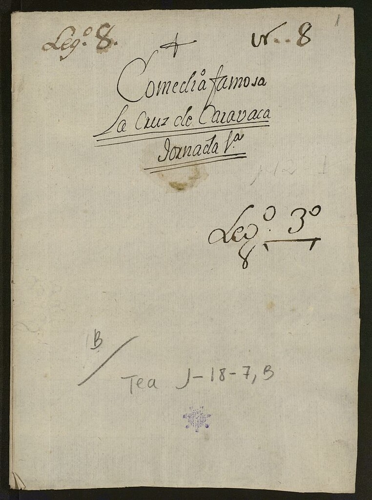 Miniatura de La cruz de Caravaca: comedia famosa
