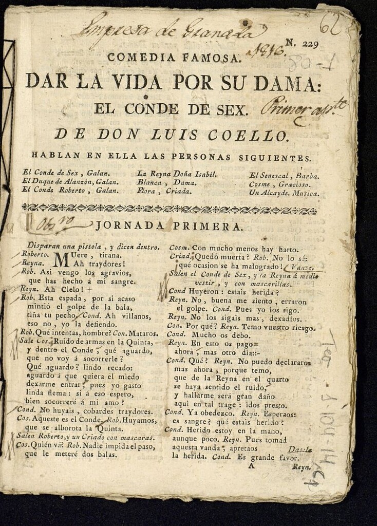 Miniatura de Dar la vida por su dama