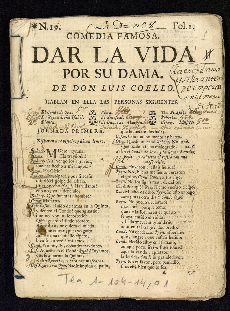 Miniatura de Dar la vida por su dama