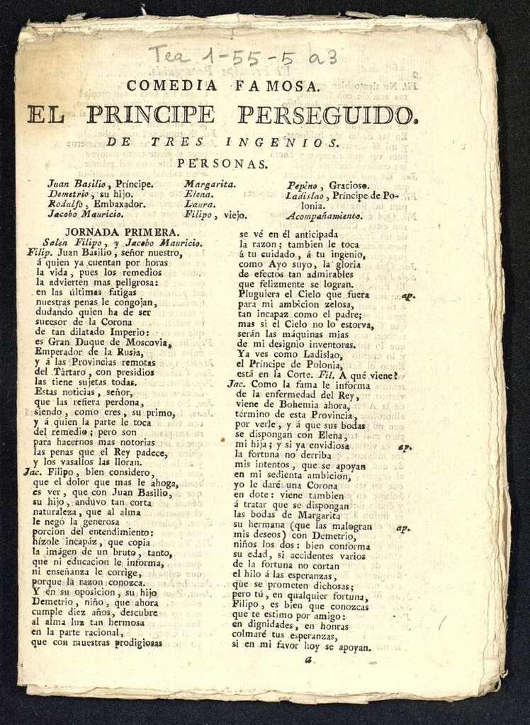 Miniatura de El principe perseguido