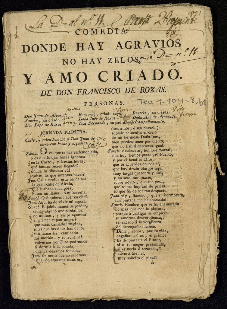 Miniatura de Donde hay agravios no hay celos
