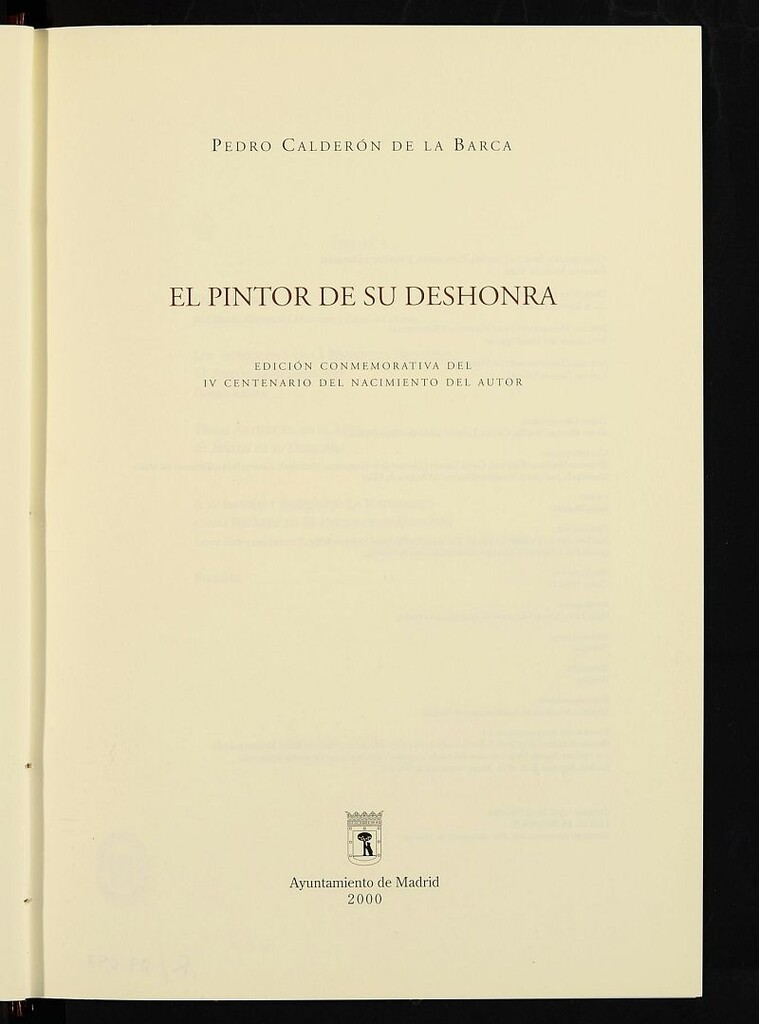 Miniatura de El pintor de su deshonra