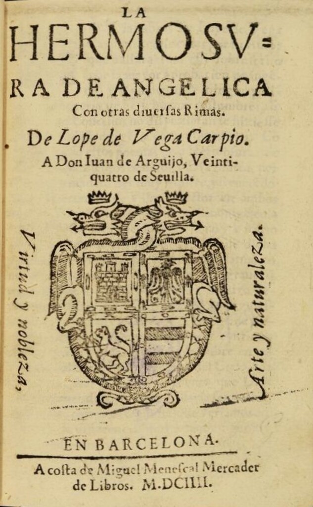 Miniatura de La hermosura de Angelica : con otras diversas rimas