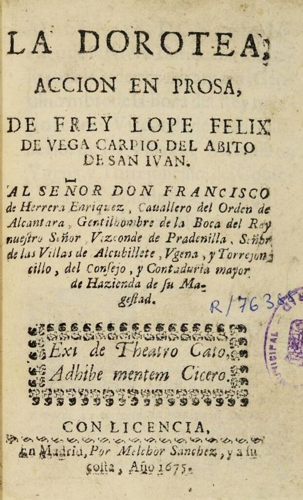 Miniatura de La Dorotea