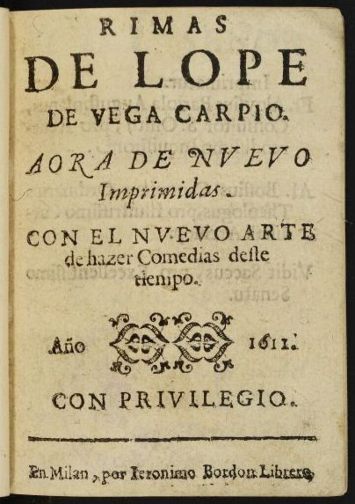 Miniatura de Rimas de Lope de Vega Carpio