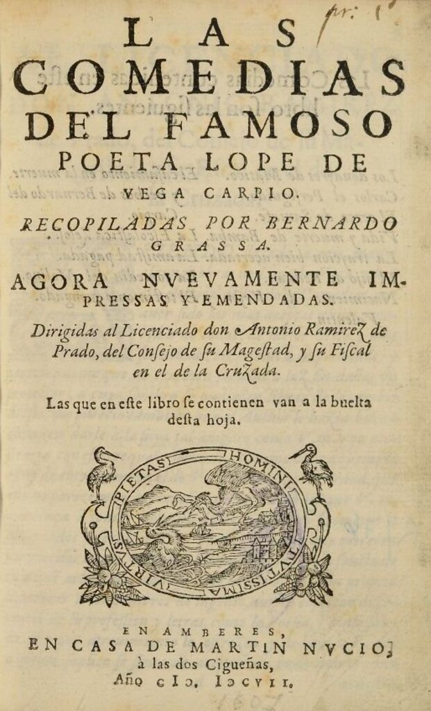 Miniatura de Las comedias del famoso poeta Lope de Vega Carpio
