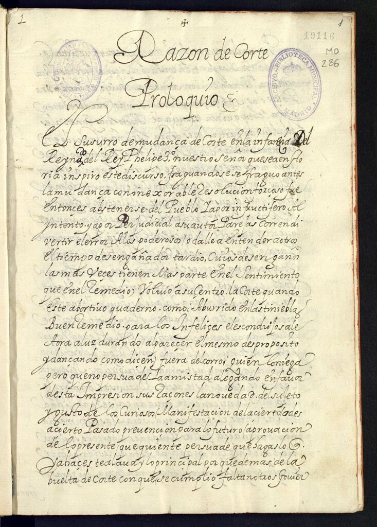 Miniatura de Razón de Corte