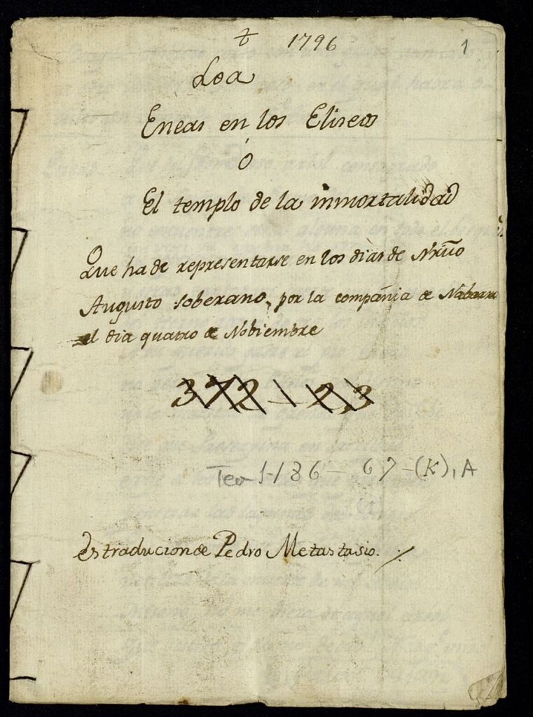 Miniatura de Eneas en los Eliseos