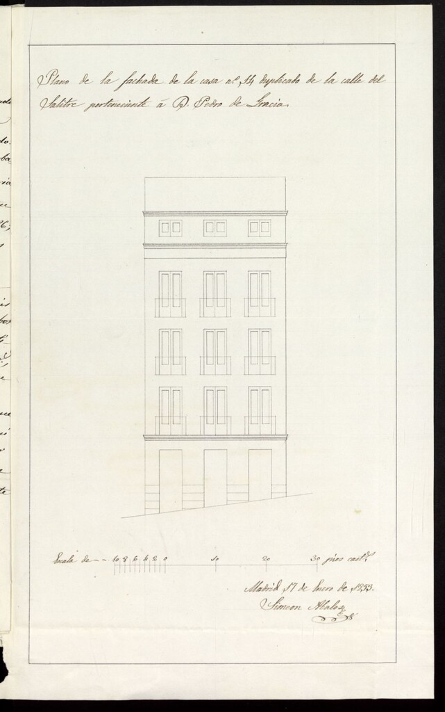 Miniatura de D. Pedro Gracia, solicitan licencia para construir la casa del Salitre nº 14