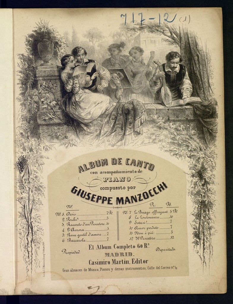 Miniatura de Álbum de canto con acompañamiento de piano