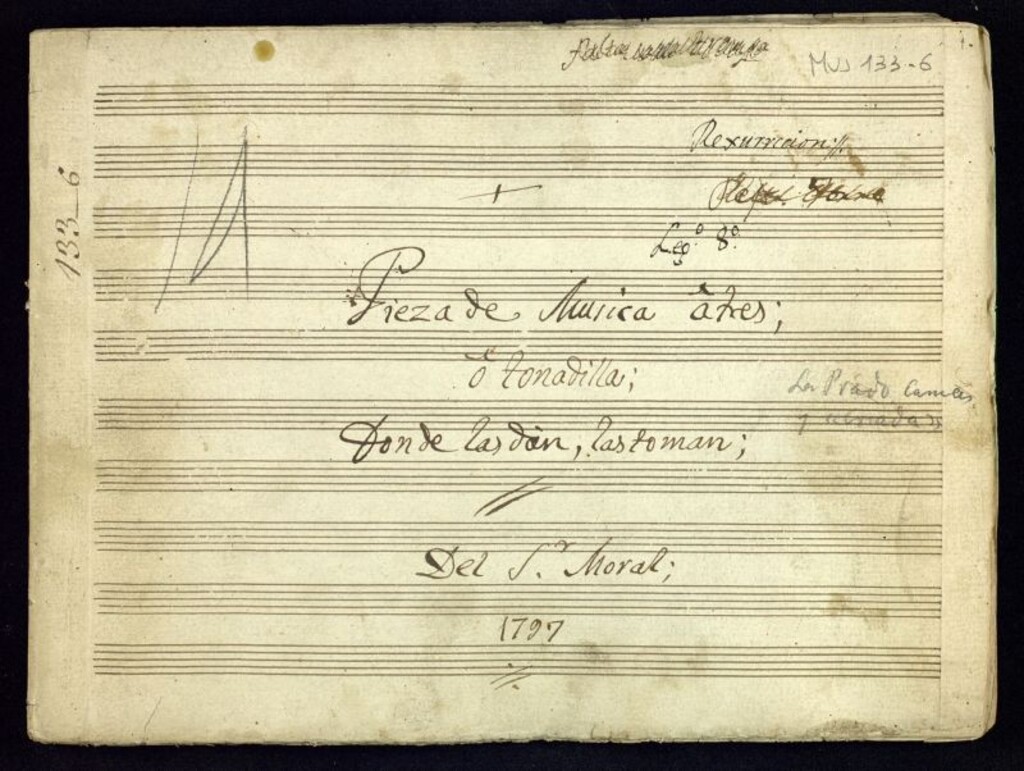 Miniatura de Pieza de musica a tres Donde las dan, las toman