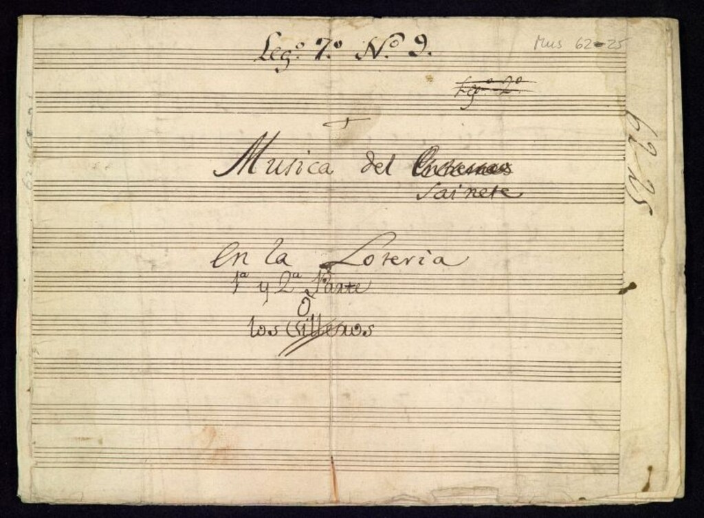 Miniatura de Musica del Sainete en la lotería