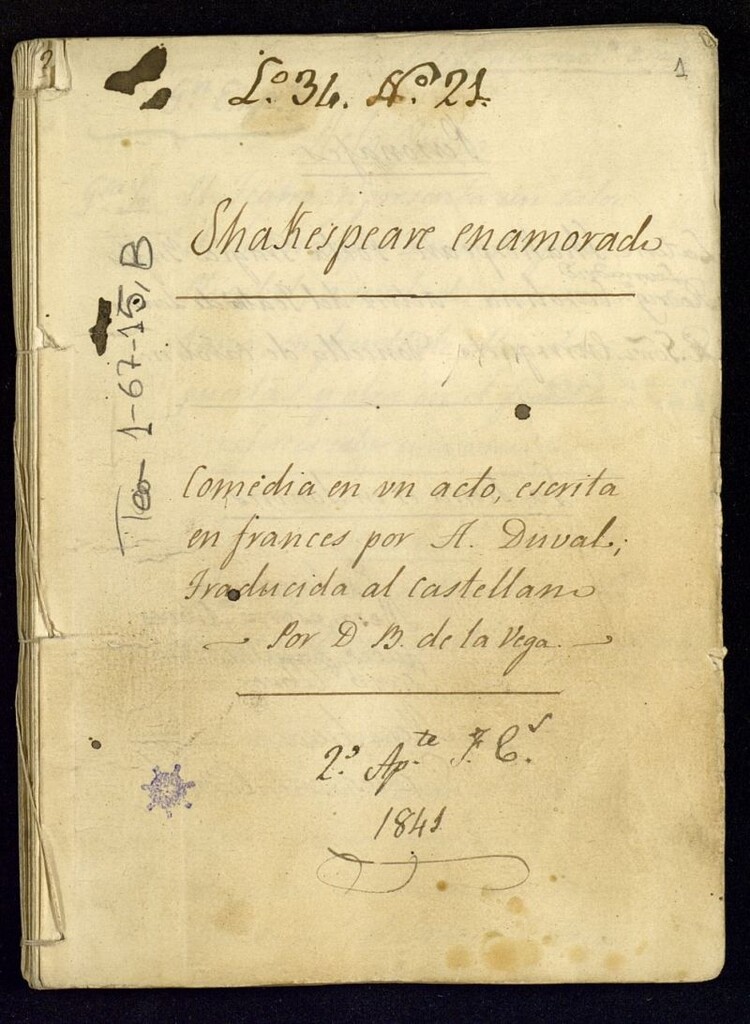 Miniatura de Shakespeare enamorado