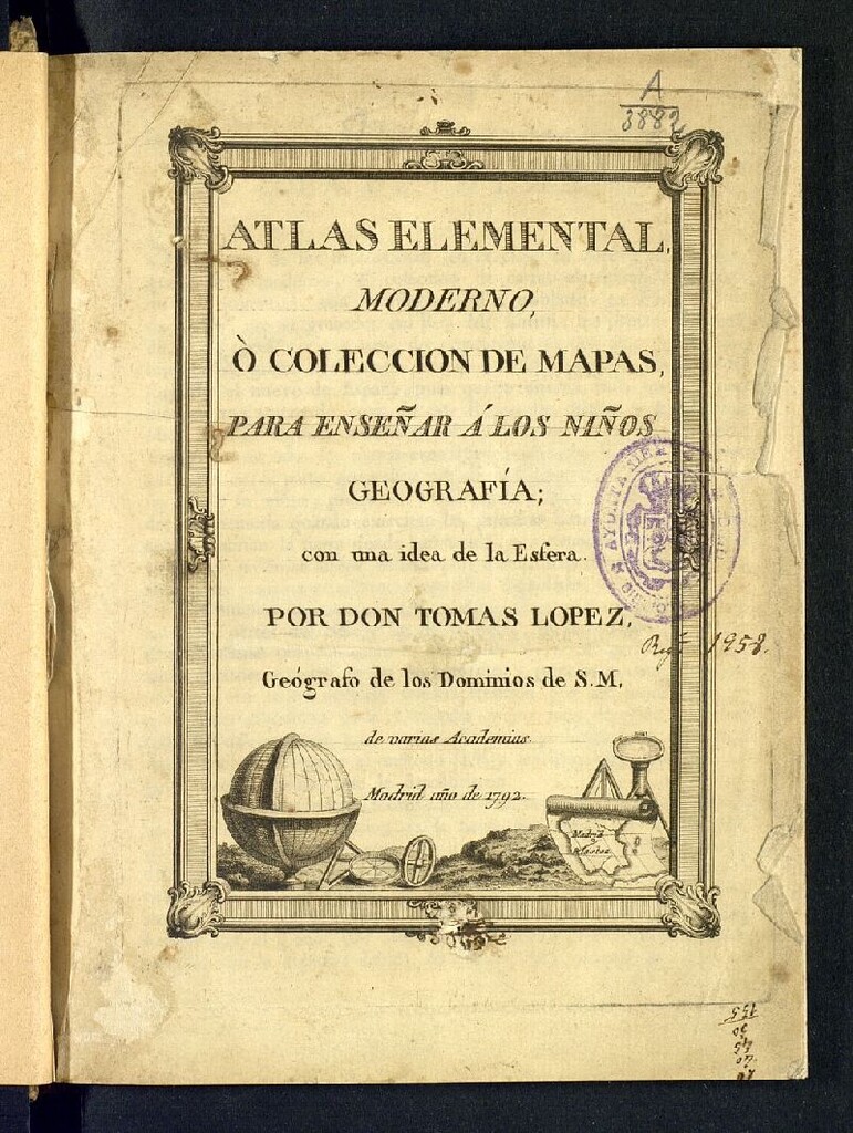 Miniatura de Atlas elemental moderno, o Colección de mapas para enseñar a los niños Geografia, con una idea de la esfera