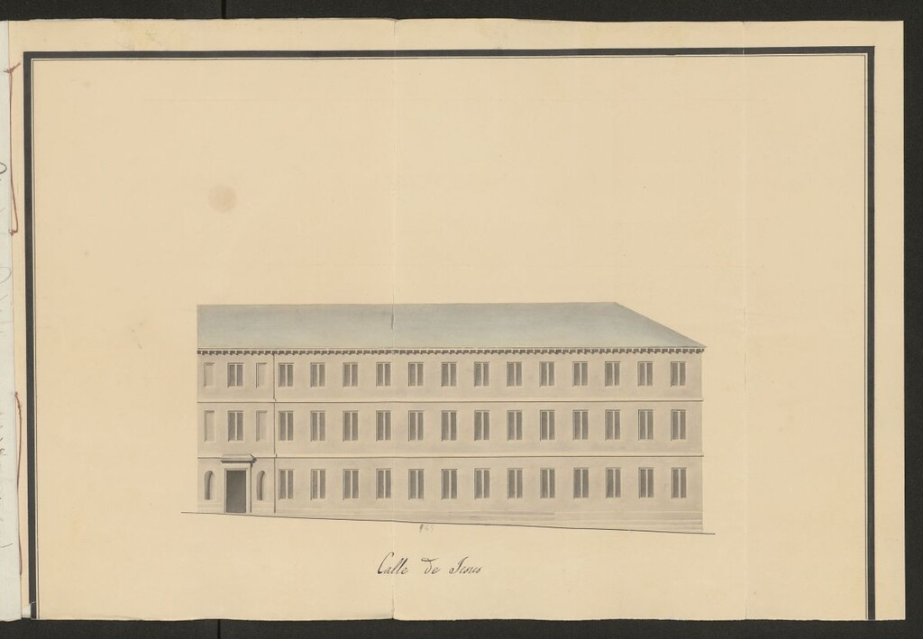 Miniatura de D. Ignacio Santa Susana, en concepto de Superior de las Hijas de la Caridad, pidiendo la tira de cuerdas para la casa calle de las Huertas nº 73 con vuelta a la de Jesús nº 1 manzana 233. (1848)