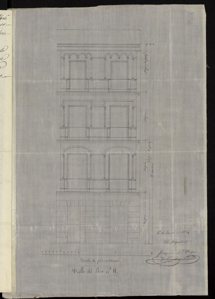 Miniatura de Dª Mariana de la Pola, sobre edificación calle del Río nº 11