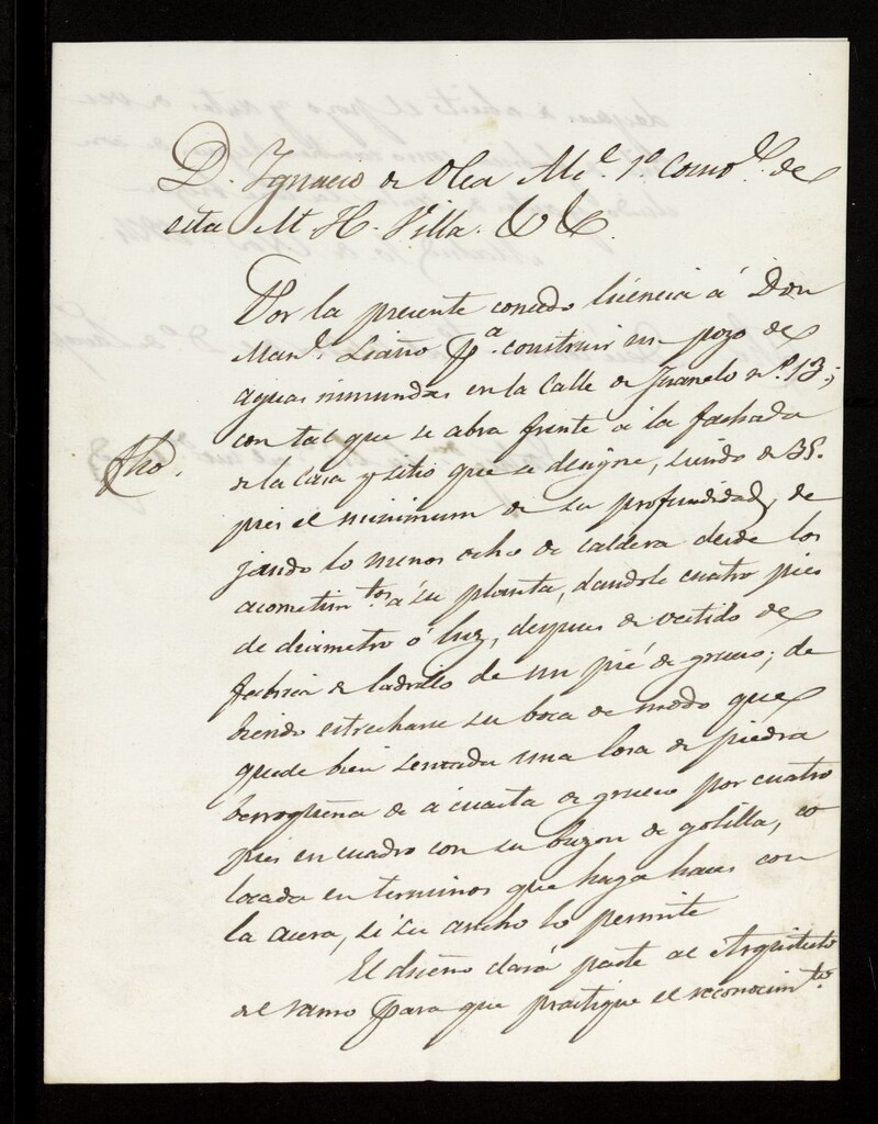 Miniatura de Licencias a diferentes sujetos, para construir pozos de aguas. (1854)