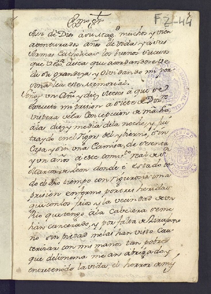 Miniatura de Cartas y discursos
